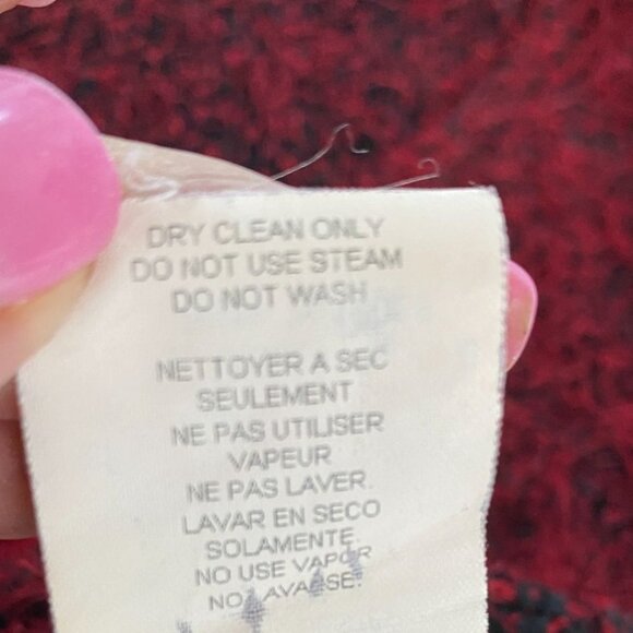 Karen Kane Lifestyle Red & Black Textured Long Sleeve Knit Sweater Size L Y2K - Picture 5 of 9